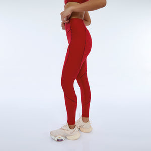 Hyper Recortes Atlanta Vermelho High Red Leggings