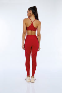 Hyper Recortes Atlanta Vermelho High Red Leggings