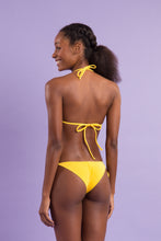 Load image into Gallery viewer, Malibu-Yellow Tri-Inv Cheeky-Tie Set
