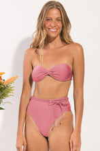 Load image into Gallery viewer, Shimmer-Confetti Twist Belted-High-Waist Set
