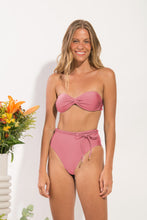 Load image into Gallery viewer, Shimmer-Confetti Twist Belted-High-Waist Set
