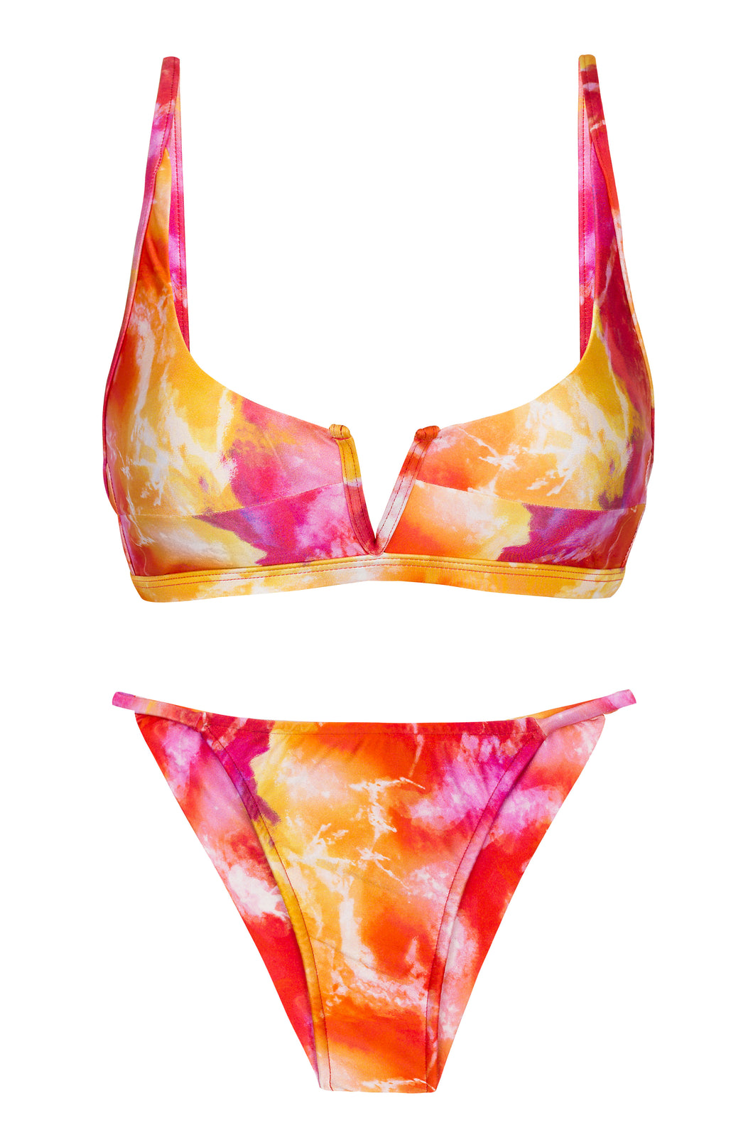 Set Tiedye-Red Bra-V Cheeky-Fixa