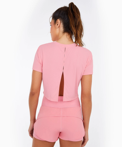 Skin Fit Cropped 1983 Rosa Icing T-Shirt