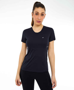 Recortes Com Refletivos Preto Skin Fit T-Shirt