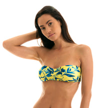 Load image into Gallery viewer, Top Lemon Flower Bandeau
