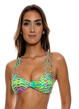 Load image into Gallery viewer, Strappy Top Oasis Babe Multi Green
